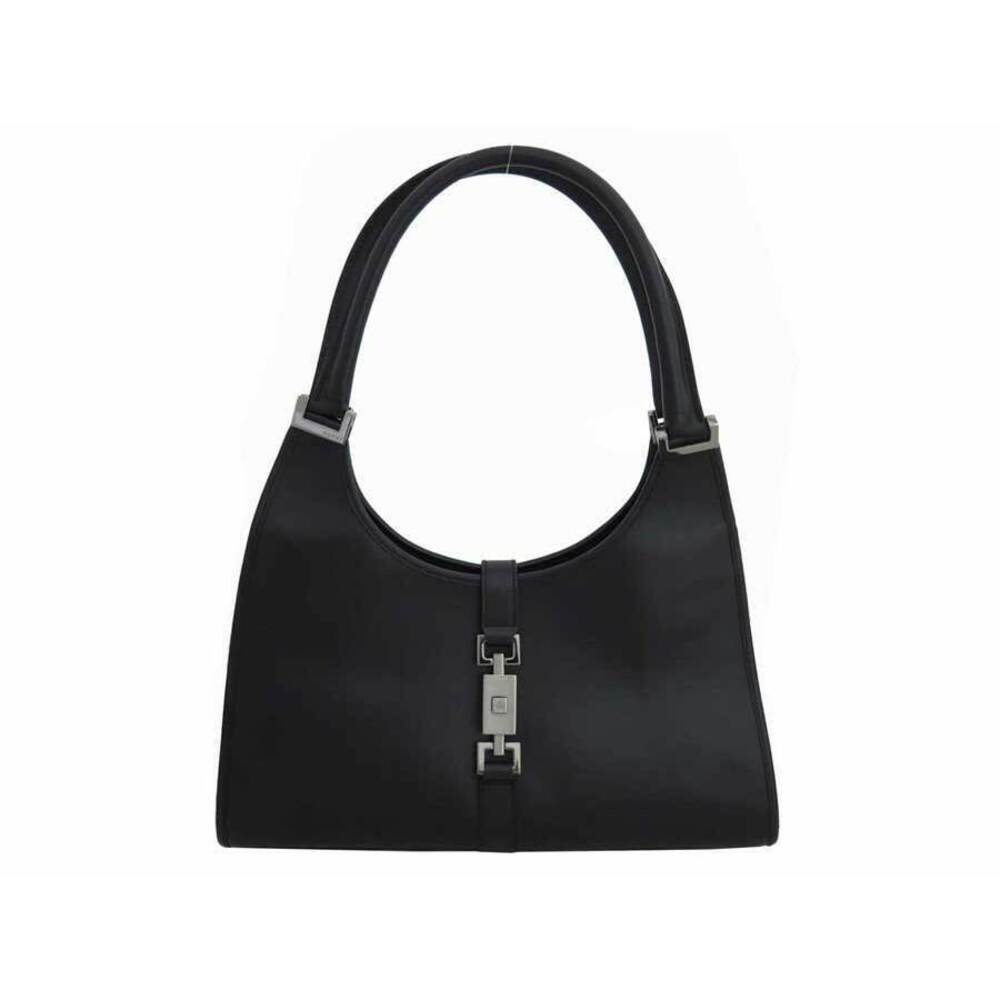 Gucci Jackie bag black leather shoulder handbag